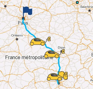 Illustration of near POI service